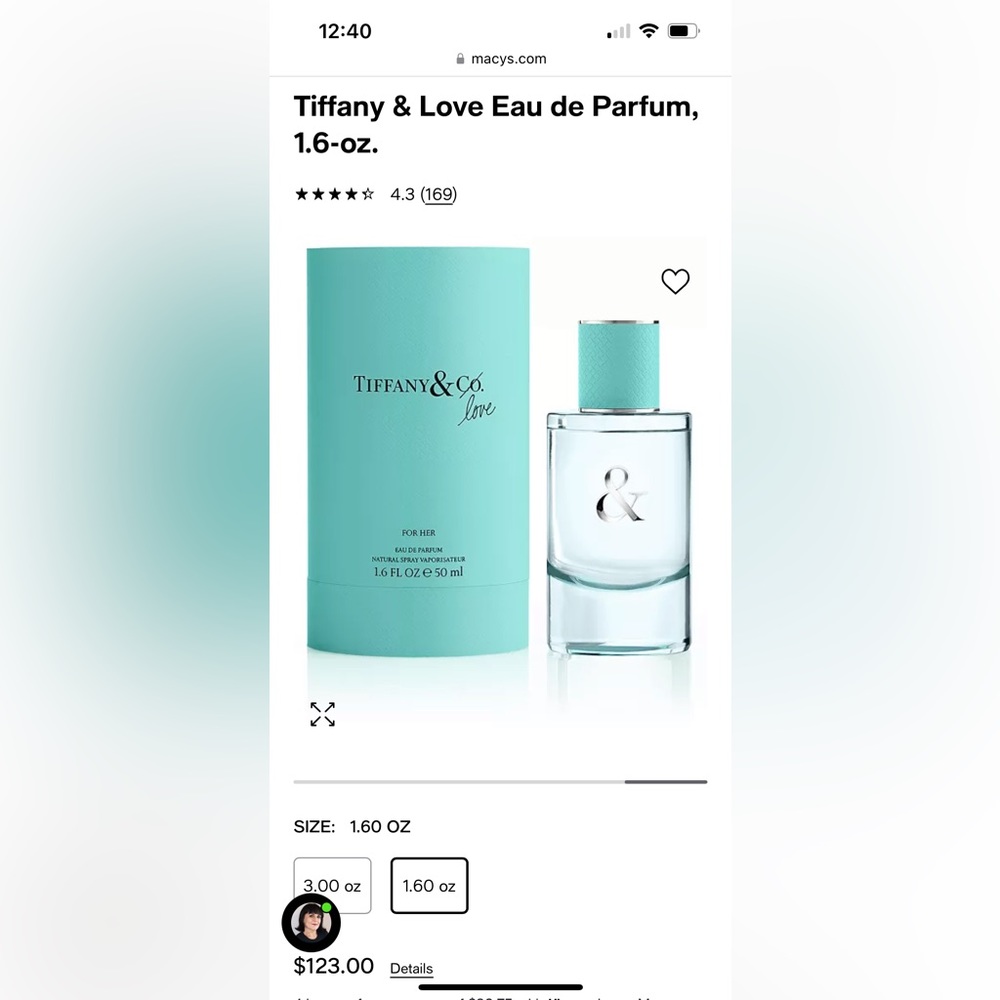 Tiffany & Love Perfume (Tiffany & Co.) 1.6 oz